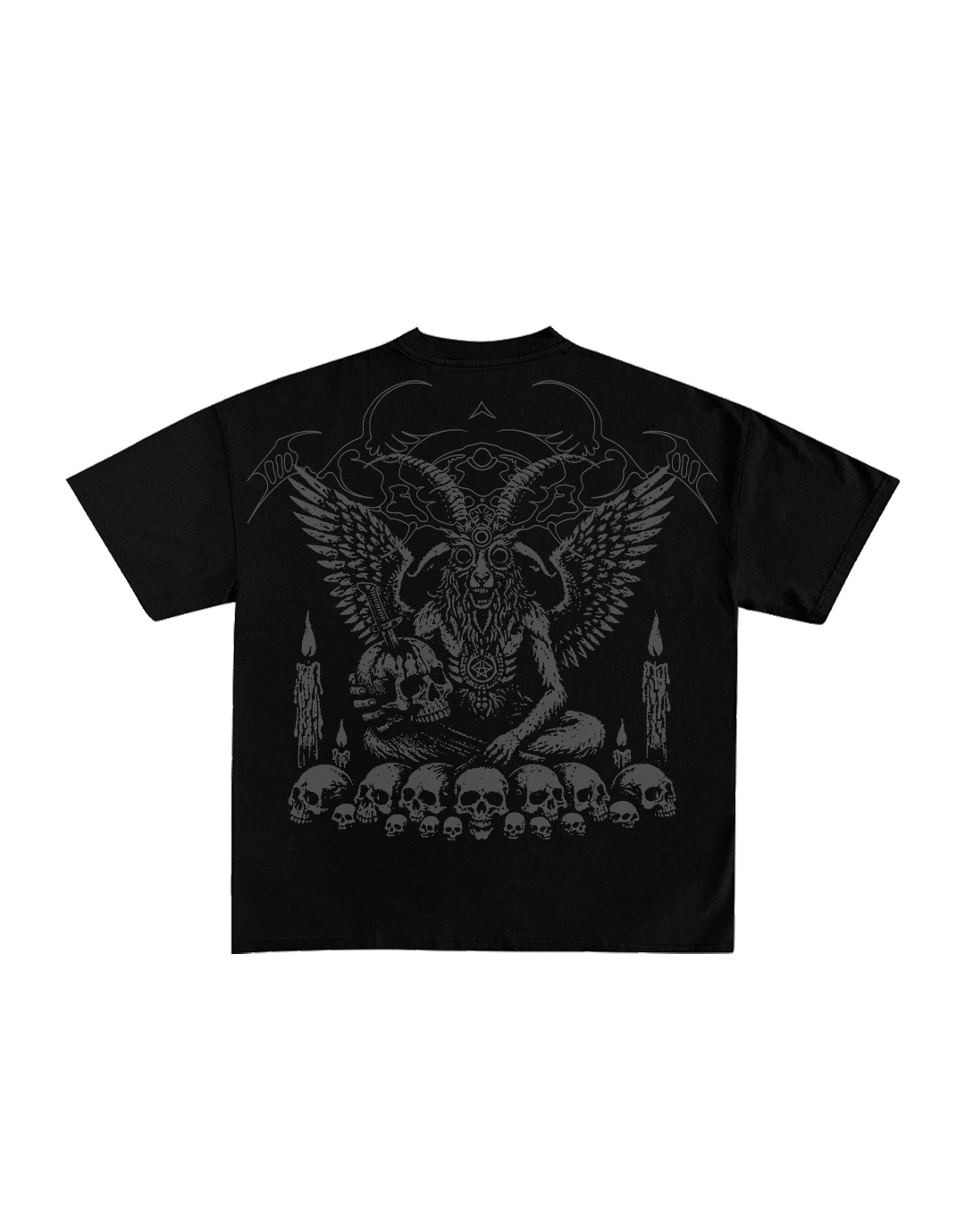 Inked Black Boxy Oversized Tshirt