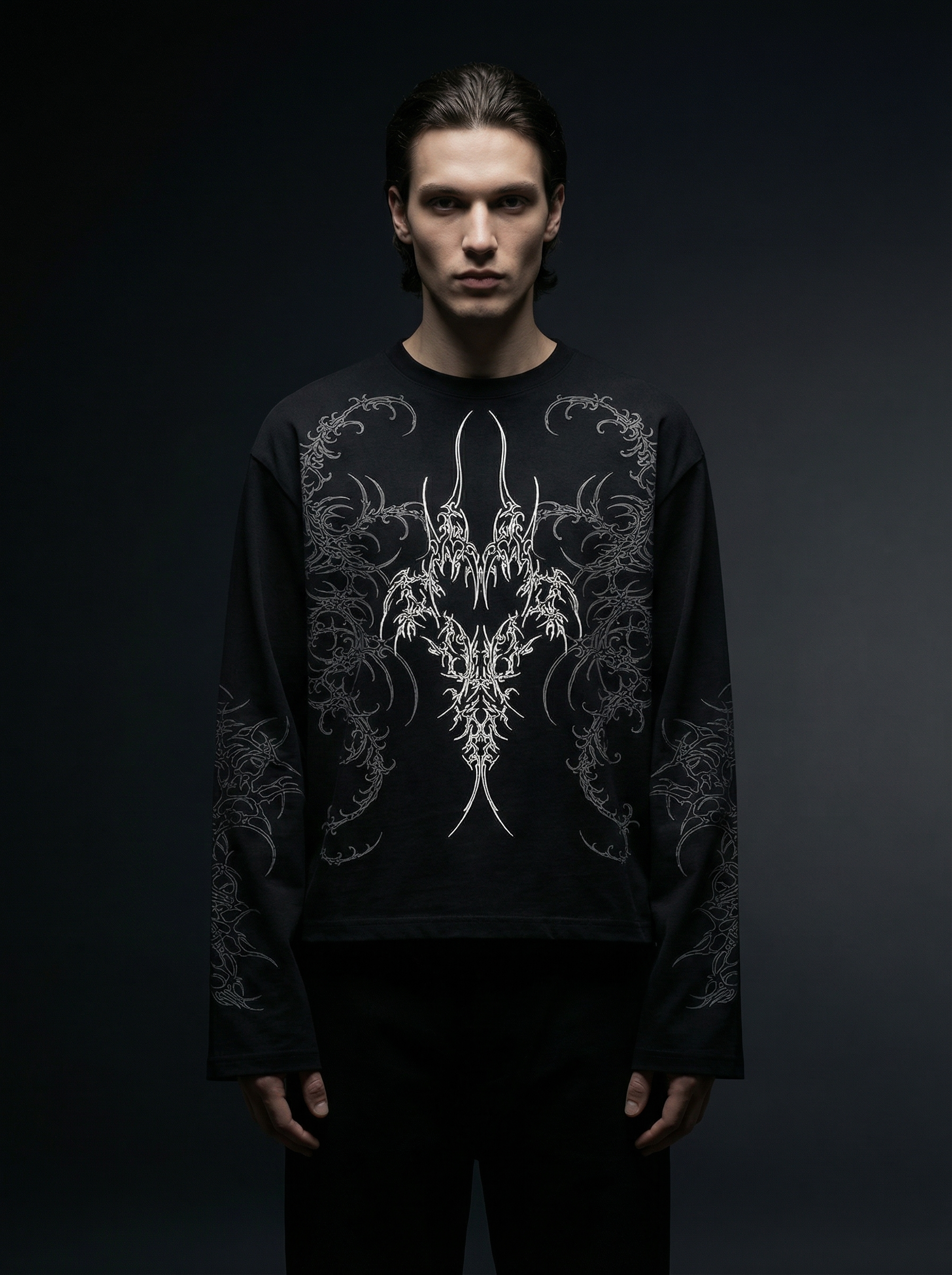 Grave Black Full Sleeve T Shirt