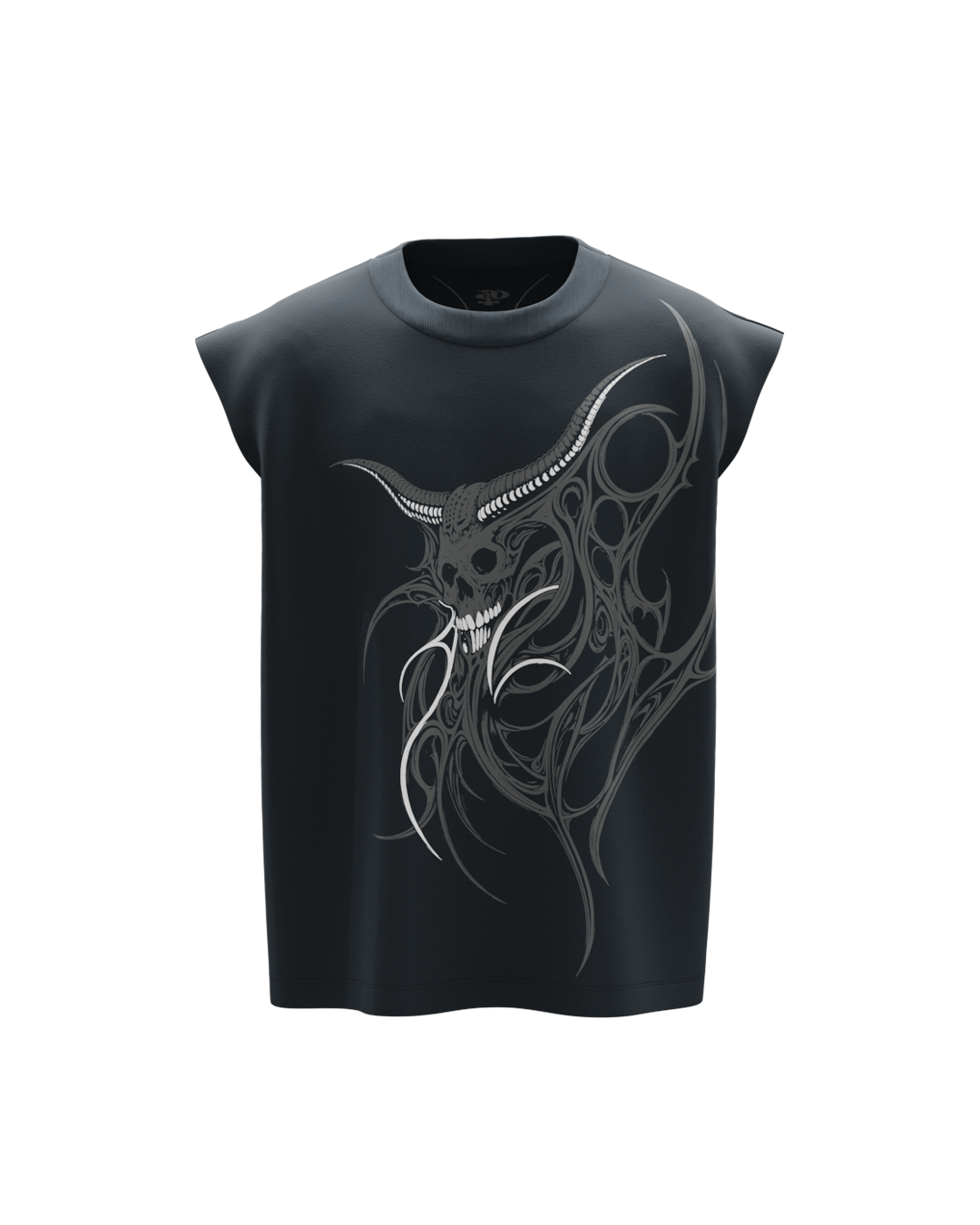 Dent Dark Grey Boxy Unisex Vest