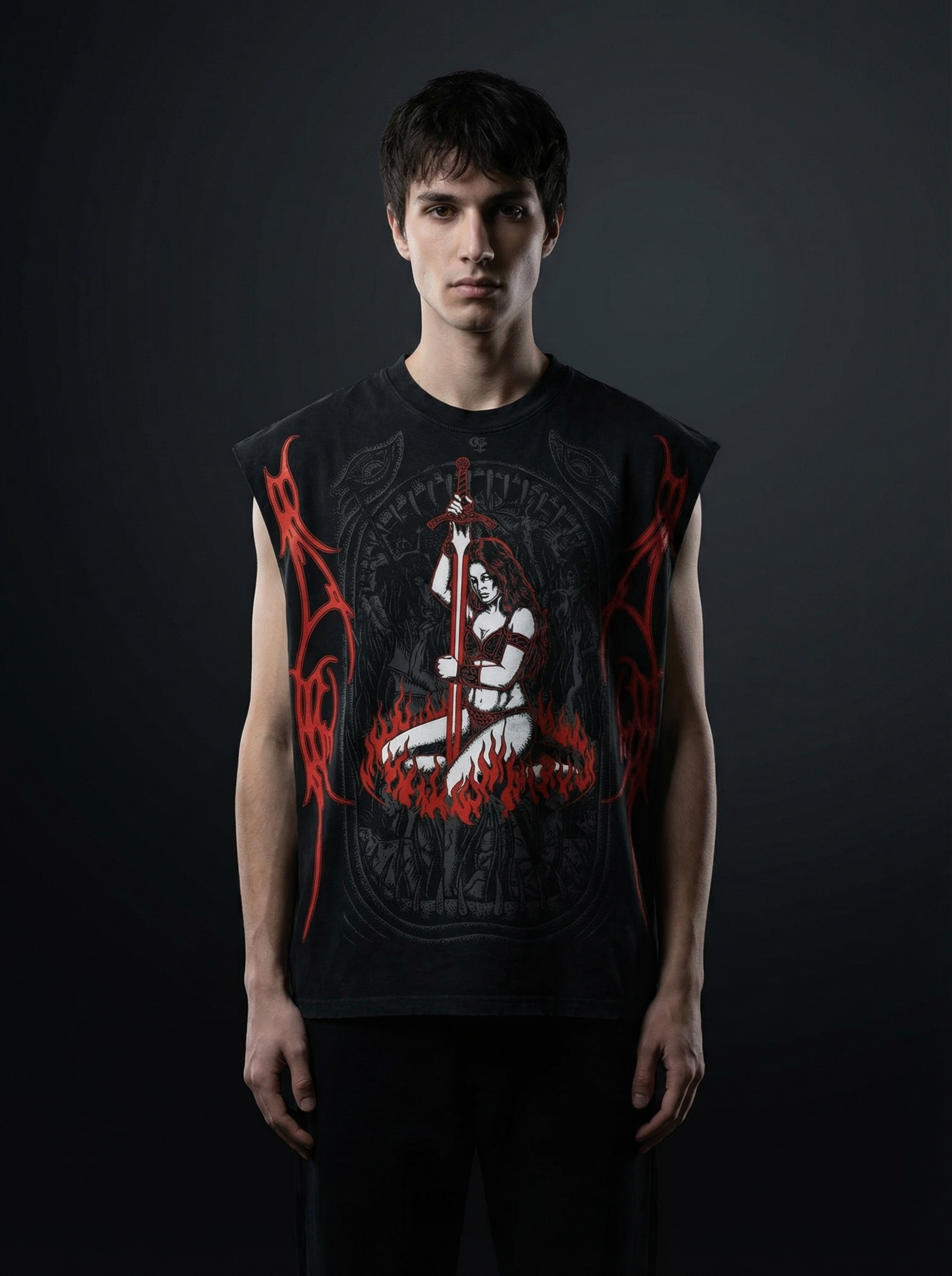 Nyra Black Boxy Unisex Vest