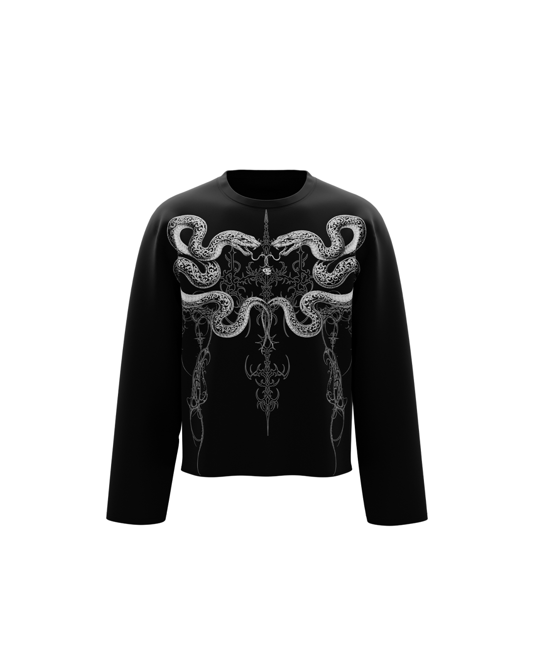 Sheath Black Full Sleeve T Shirt