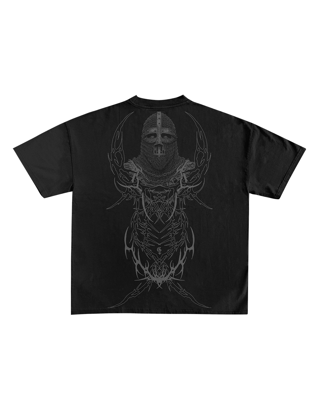 Trooper Black Boxy Oversized Tshirt