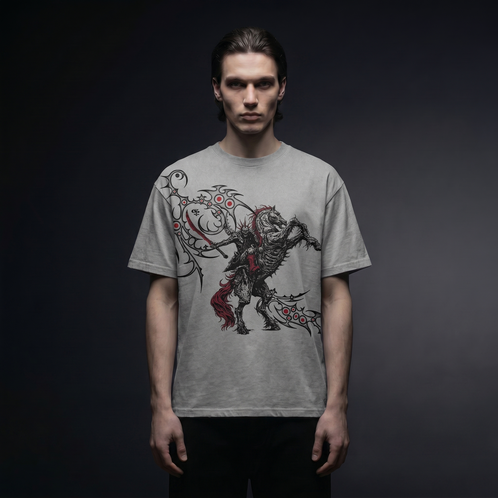 Reign Grey Boxy Oversized Tshirt