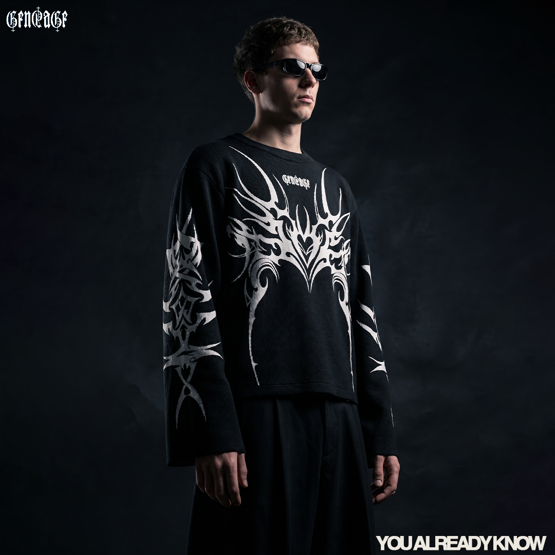 Lunar Black Full Sleeve T Shirt