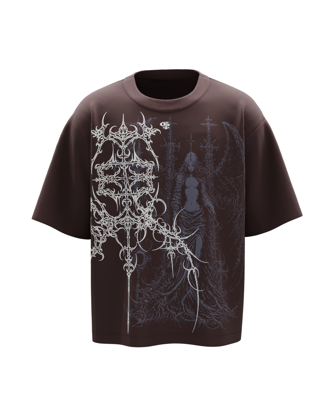 Astra Ash Brown Boxy Oversized Tshirt