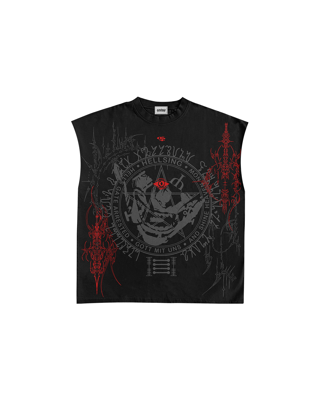 Hellsing Black Boxy Unisex Vest