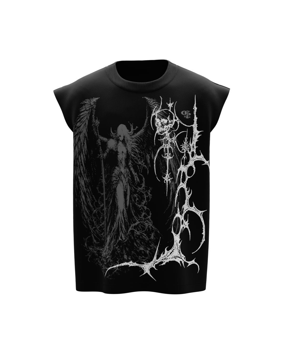 Celest Black Boxy Unisex Vest