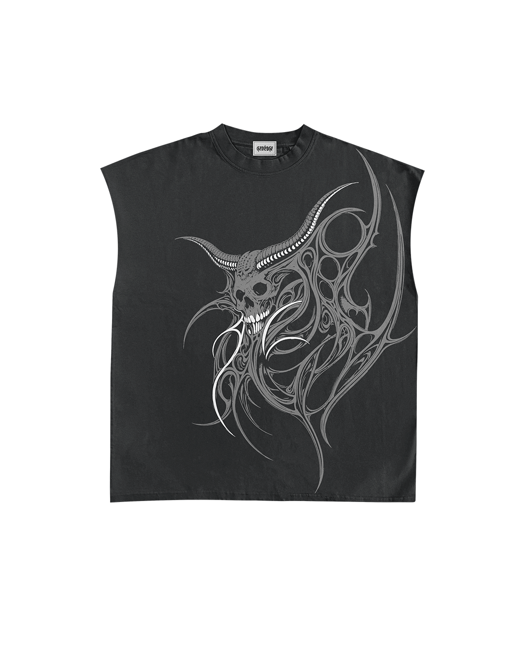 Dent Dark Grey Boxy Unisex Vest