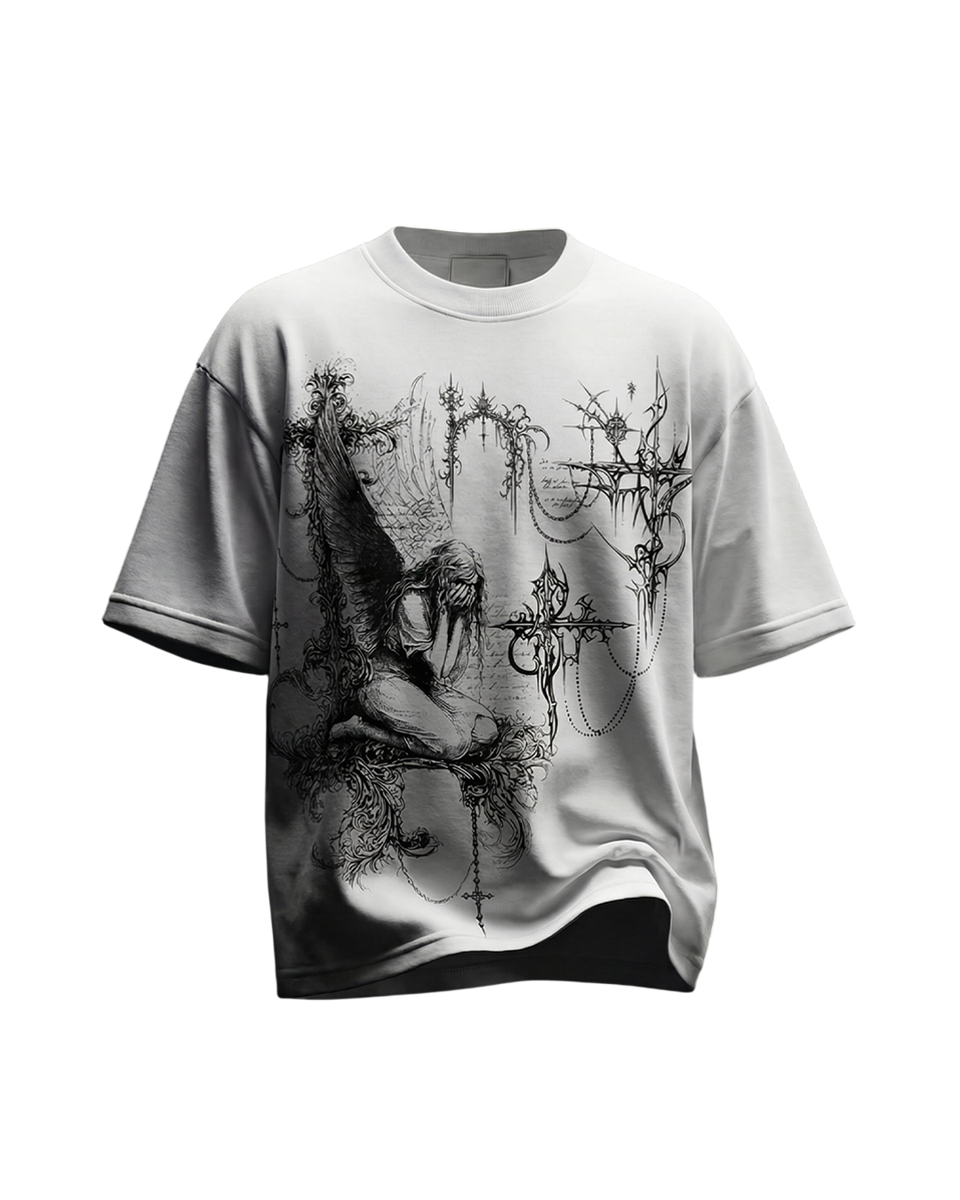 Exile White Boxy Oversized Tshirt