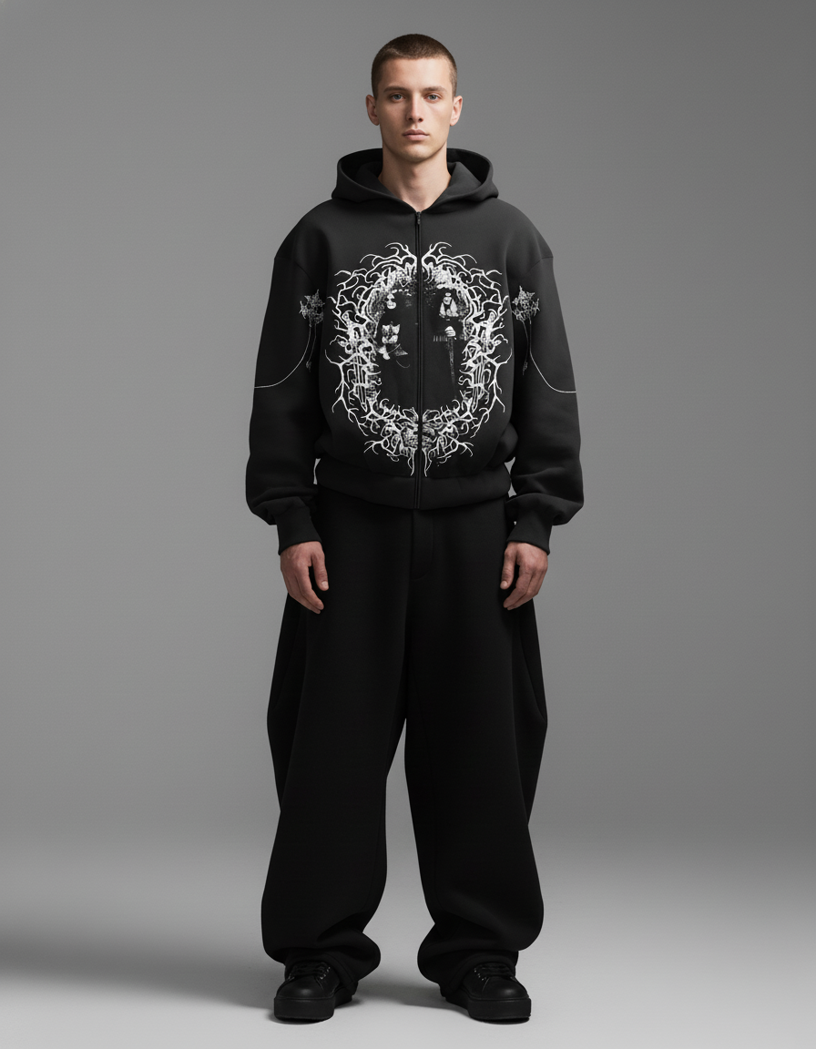 Exorcist Black Unisex Zipper Hoodie