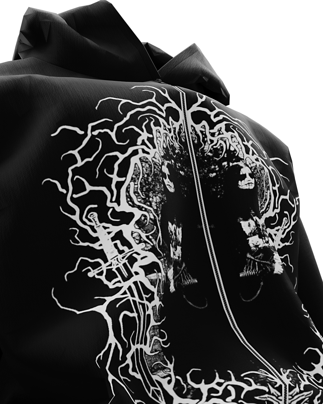 Exorcist Black Unisex Zipper Hoodie