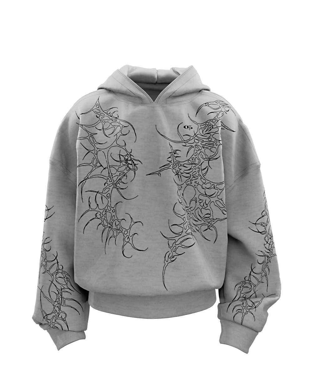 Grey Reaven Boxy Oversized Hoodie