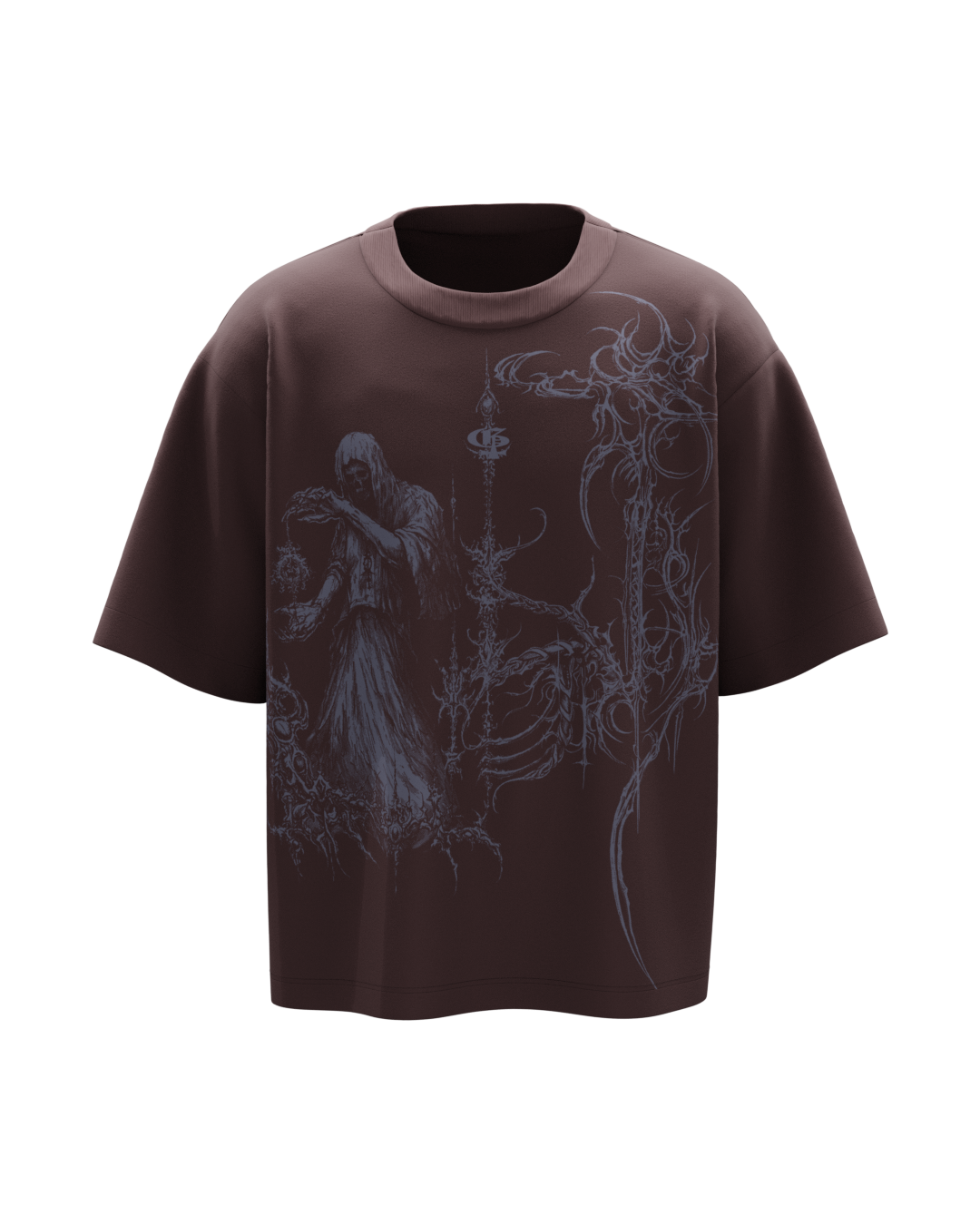 Lumen Dark Grey Boxy Oversized Tshirt