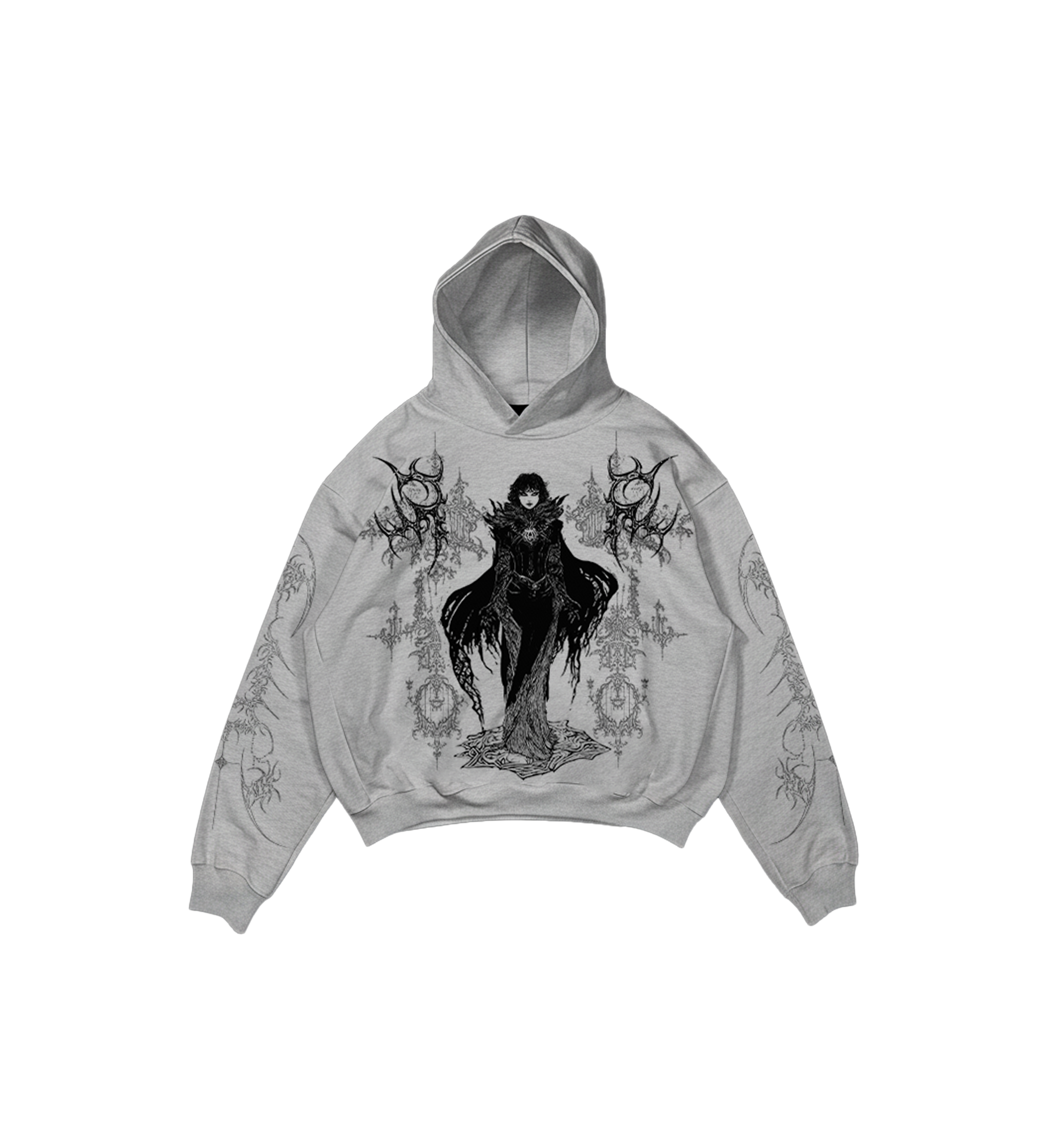 Occula Grey Boxy Oversized Hoodie