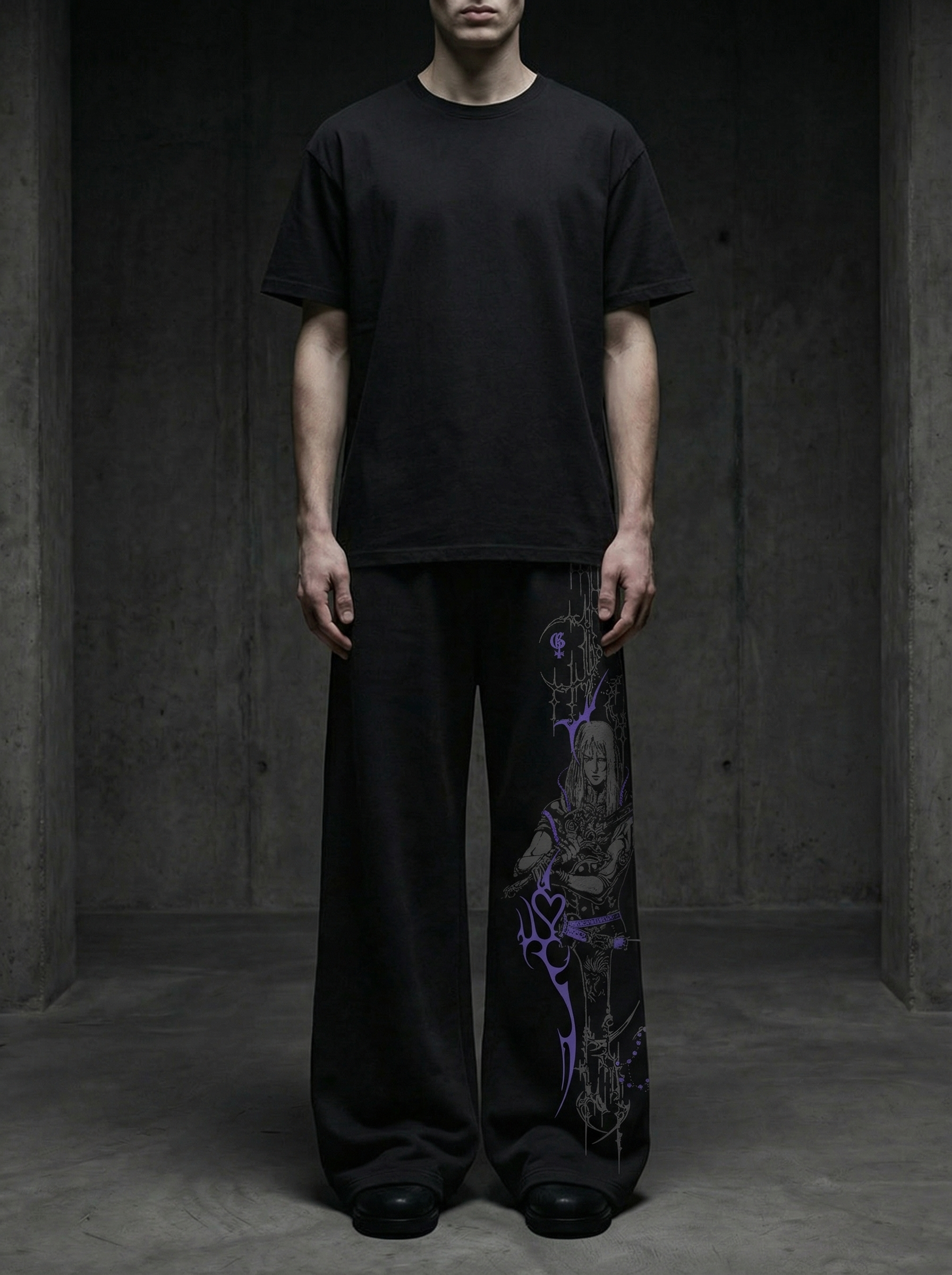 Bruise Unisex Straight Fit Baggy Pants