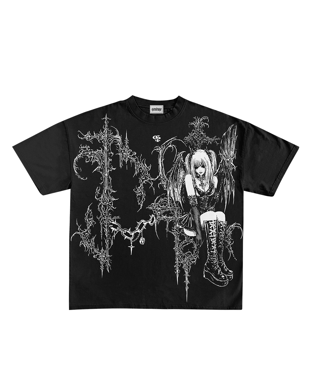 Xena Black Boxy Oversized Tshirt