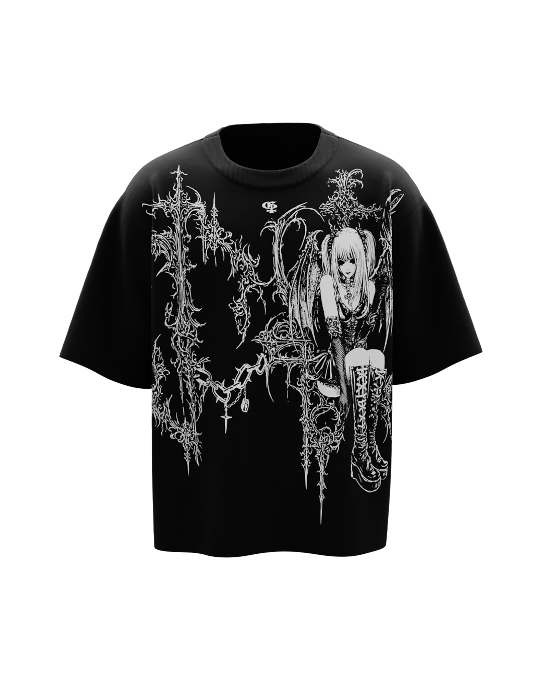 Xena Black Boxy Oversized Tshirt