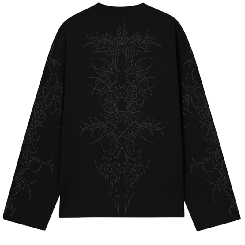 Rhino Black Full Sleeve T Shirt