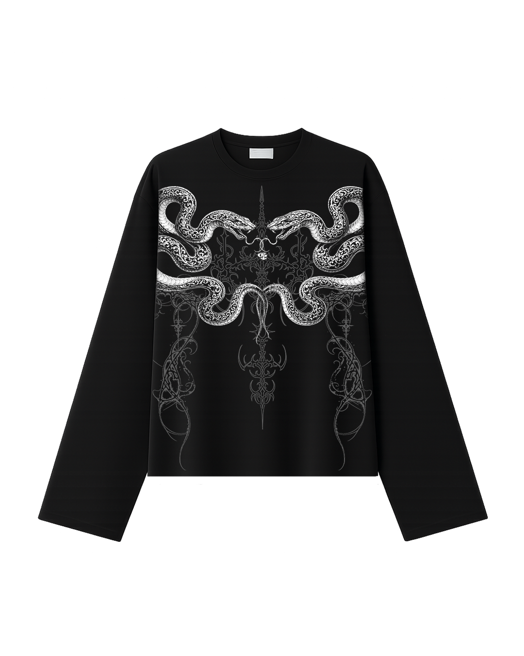 Sheath Black Full Sleeve T Shirt