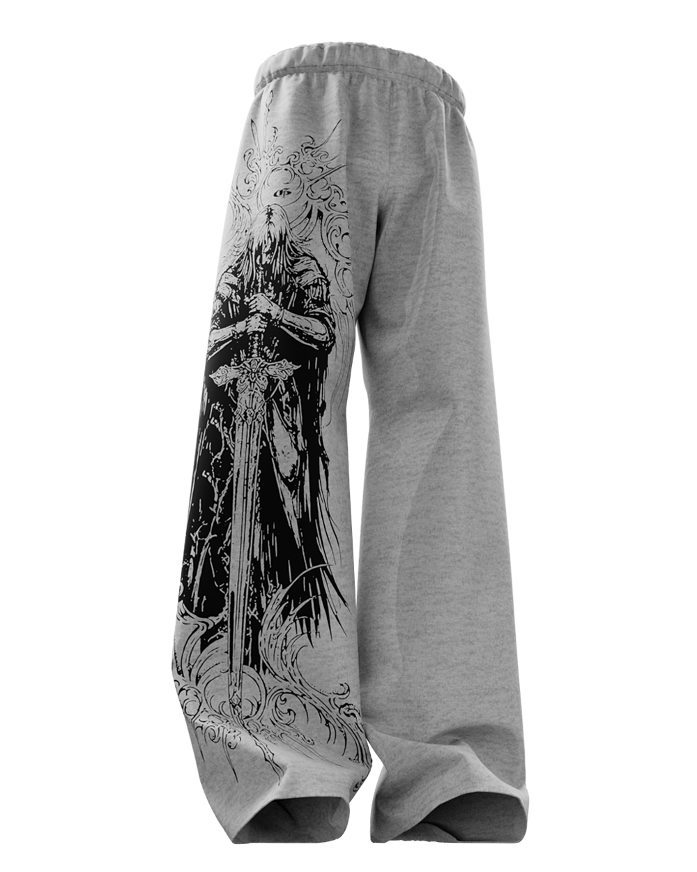 Stryk Grey Unisex Straight Fit Baggy Pants