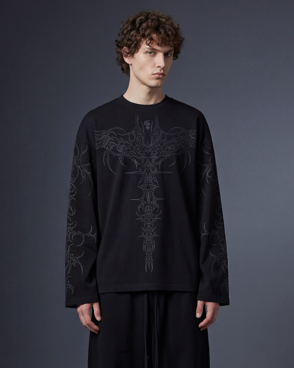 Rhino Black Full Sleeve T Shirt