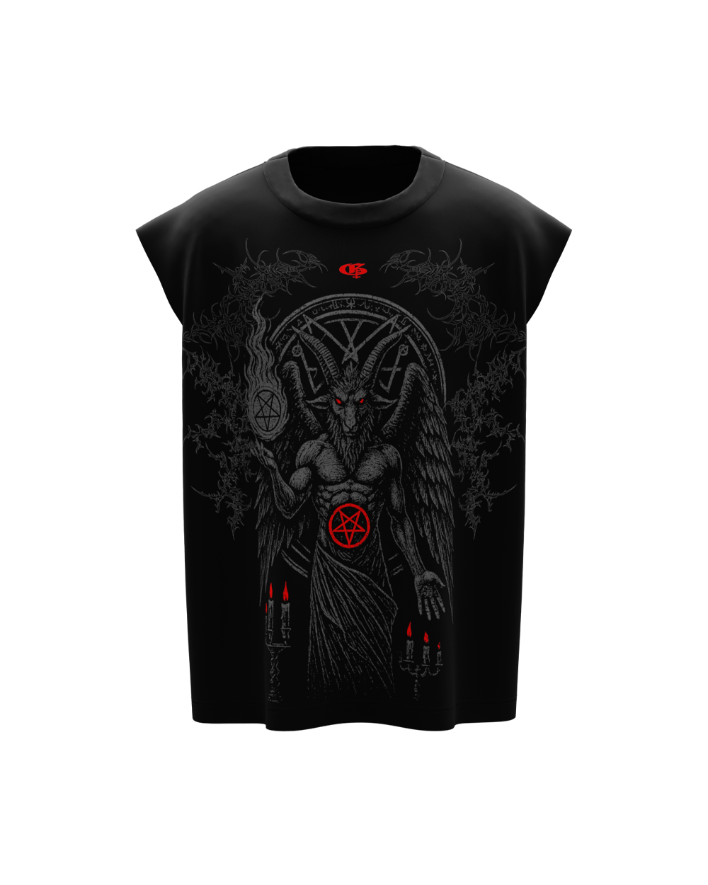 Heathen Black Boxy Unisex Vest