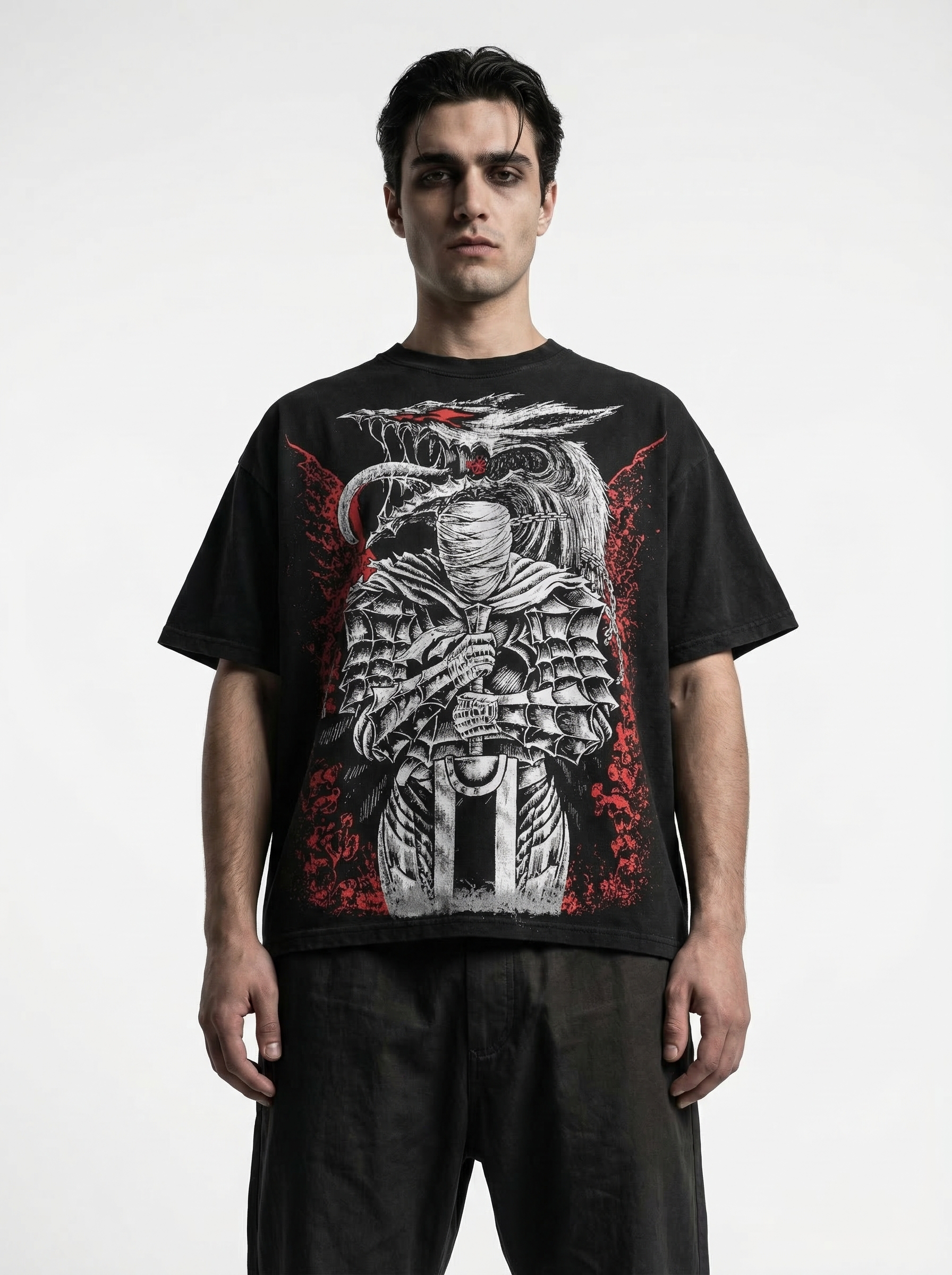 Berserk Black Boxy Oversized Tshirt