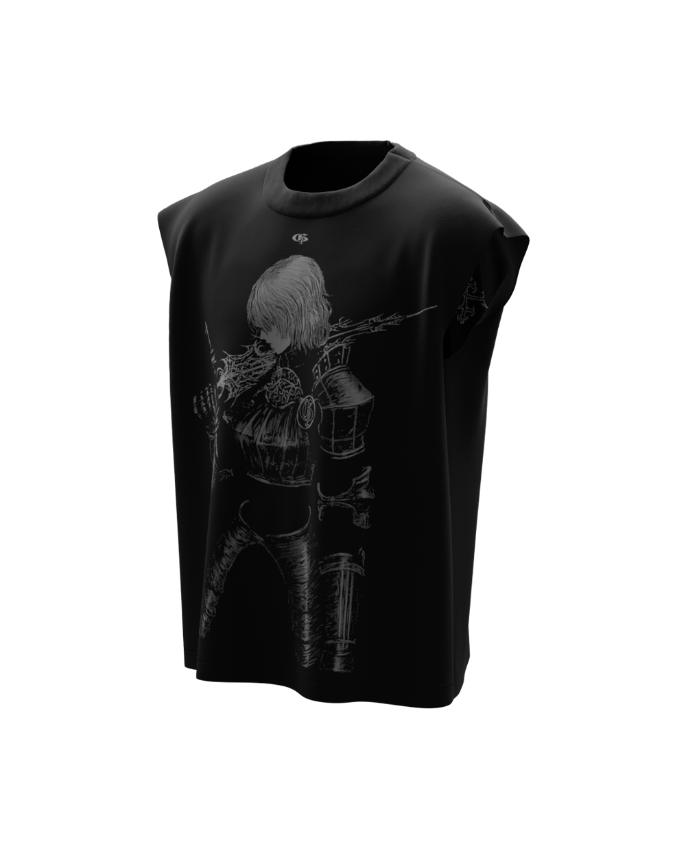 Riot Black Boxy Unisex Vest